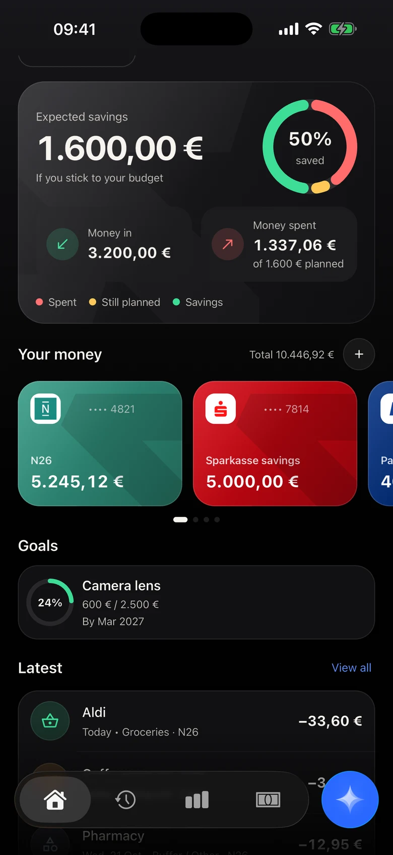 Zigma home screen